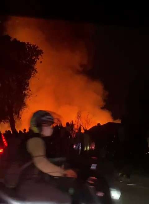 Ogan Ilir Membara, Sembilan  Rumah  di Ibul Besar 3 Terbakar