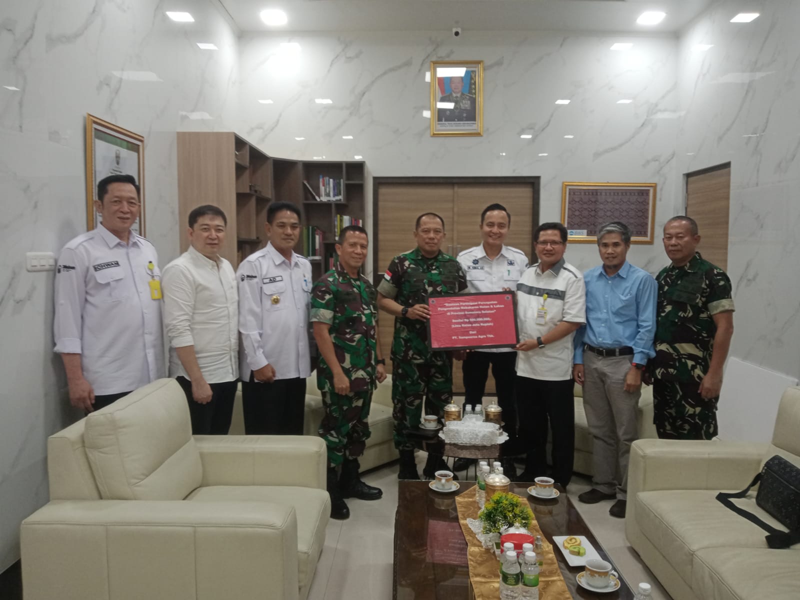 PT Sampoerna Agro Tbk Berikan Bantuan Rp500 Juta untuk Percepatan Pengendalian Karhutla di Provinsi Sumsel