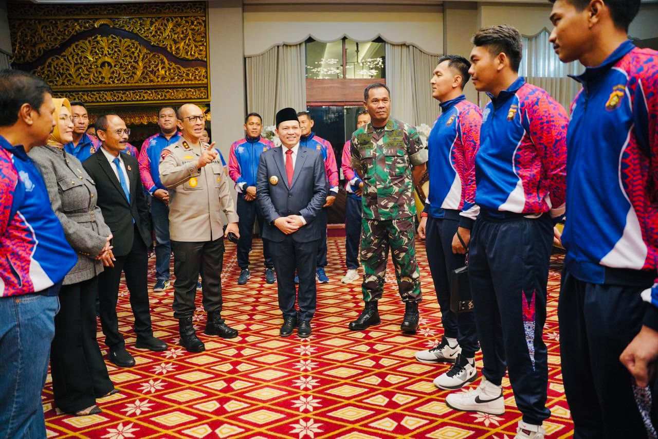 Pj Gubernur dan Kapolda Sumsel Lepas Tim Voli Ikuti Kejurnas Piala Kapolri