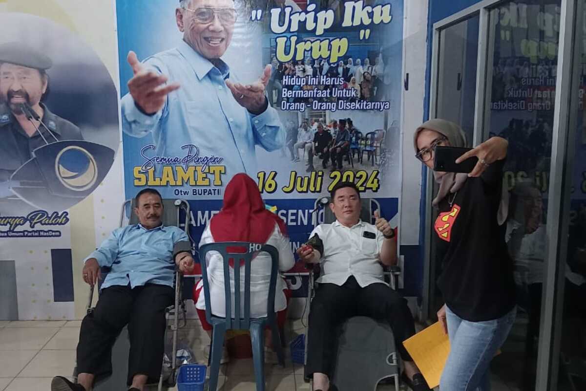 Donor Darah Banyak Peminat, Relawan Pak De Slamet Bidik Kecamatan Lain