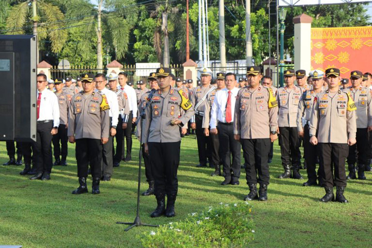 Pimpin Apel, Kapolres Mura Ingatkan Anggota Laksanakan Tugas Sesuai SOP