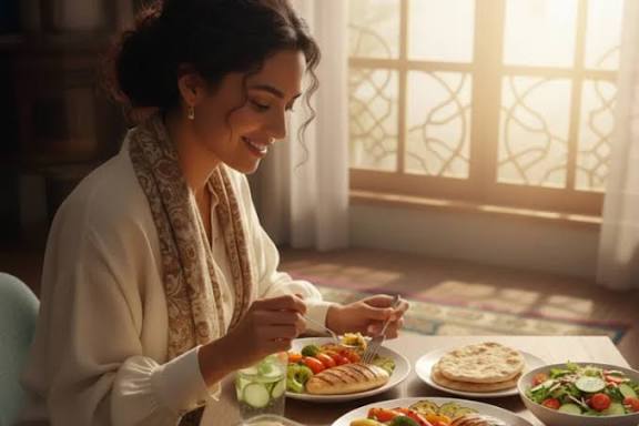 Inilah Cara Mudah dan Sehat Menurunkan Berat Badan Selama Puasa