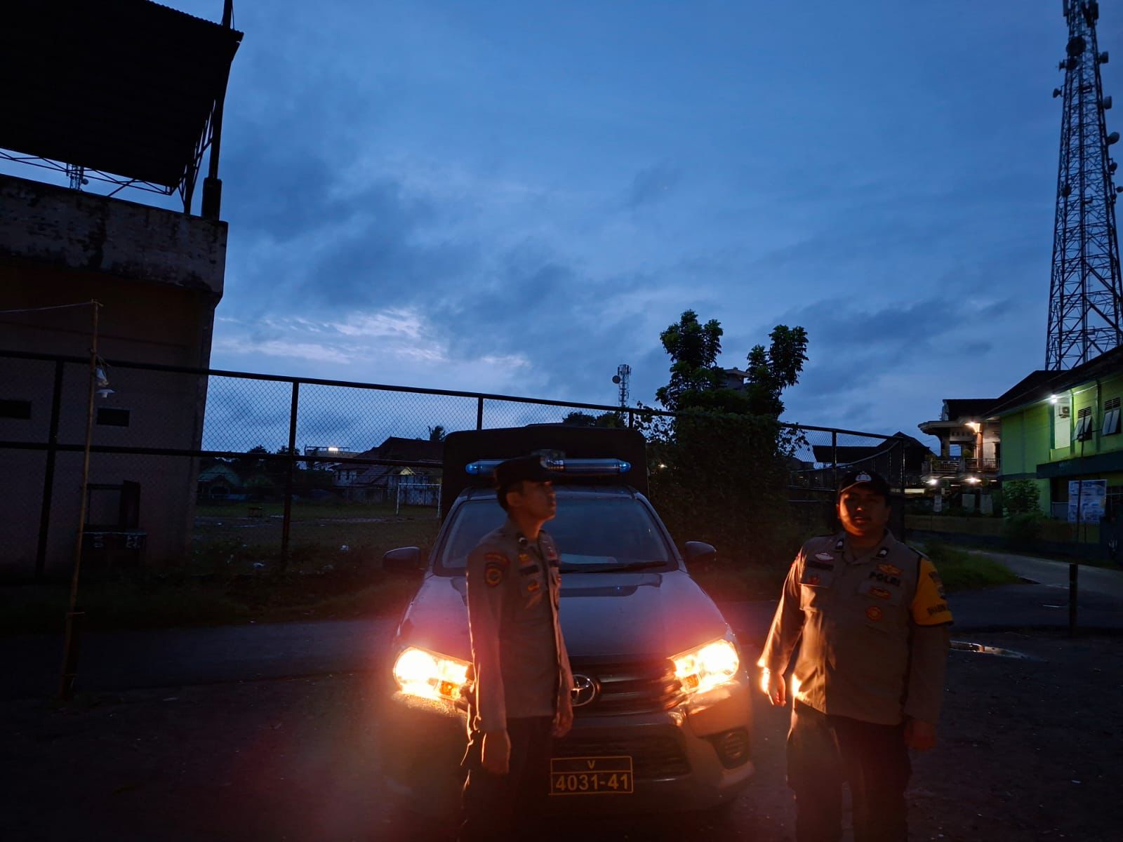 Polsek Tanjung Raja Laksanakan Patroli Subuh Selama Bulan Suci Ramadhan 1447