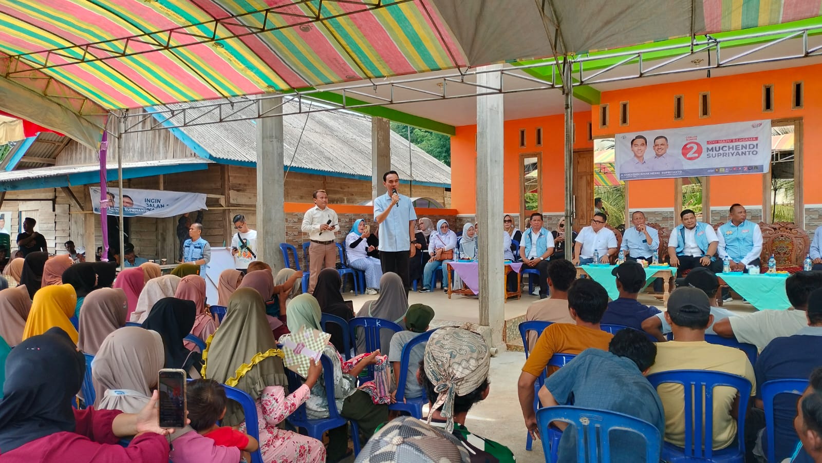 Muchendi Sambangi Pedamaran Timur, Ingatkan Masyarakat Dalam Memilih 