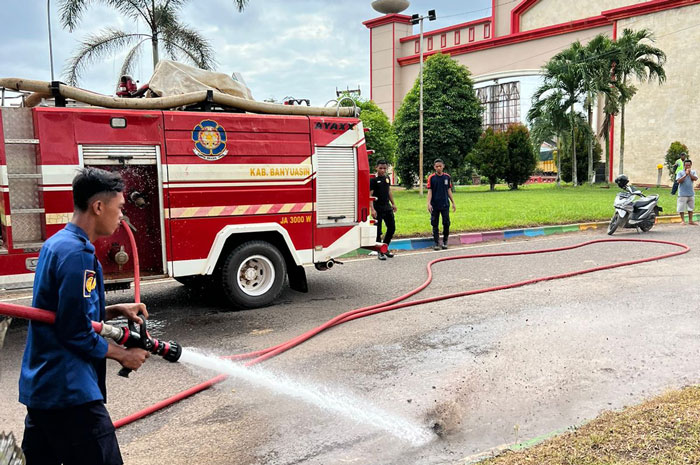 Jelang Harganas, Kantor Pemkab Banyuasin Bersolek 