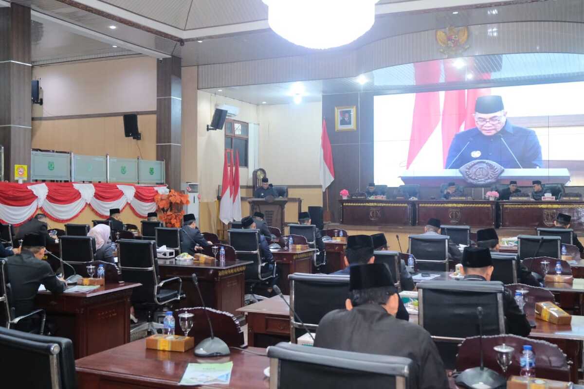 Hadiri Rapat Paripurna, Bupati Muba Serap Aspirasi Reses Anggota DPRD