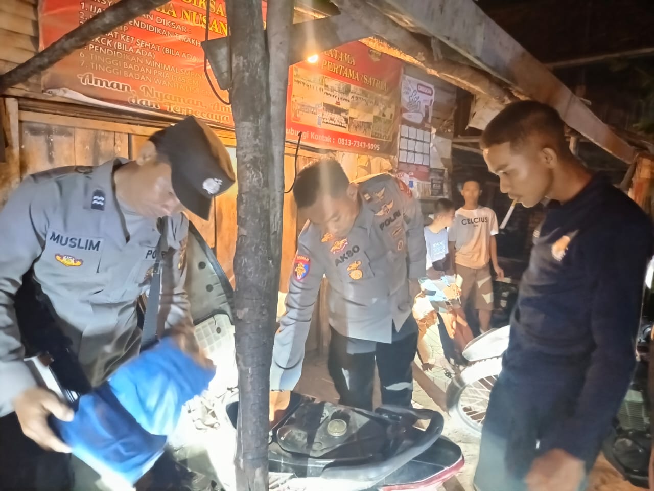 Patroli Malam Polsek Tanjung Batu Antisipasi Gangguan Kamtibmas dan Balap Liar