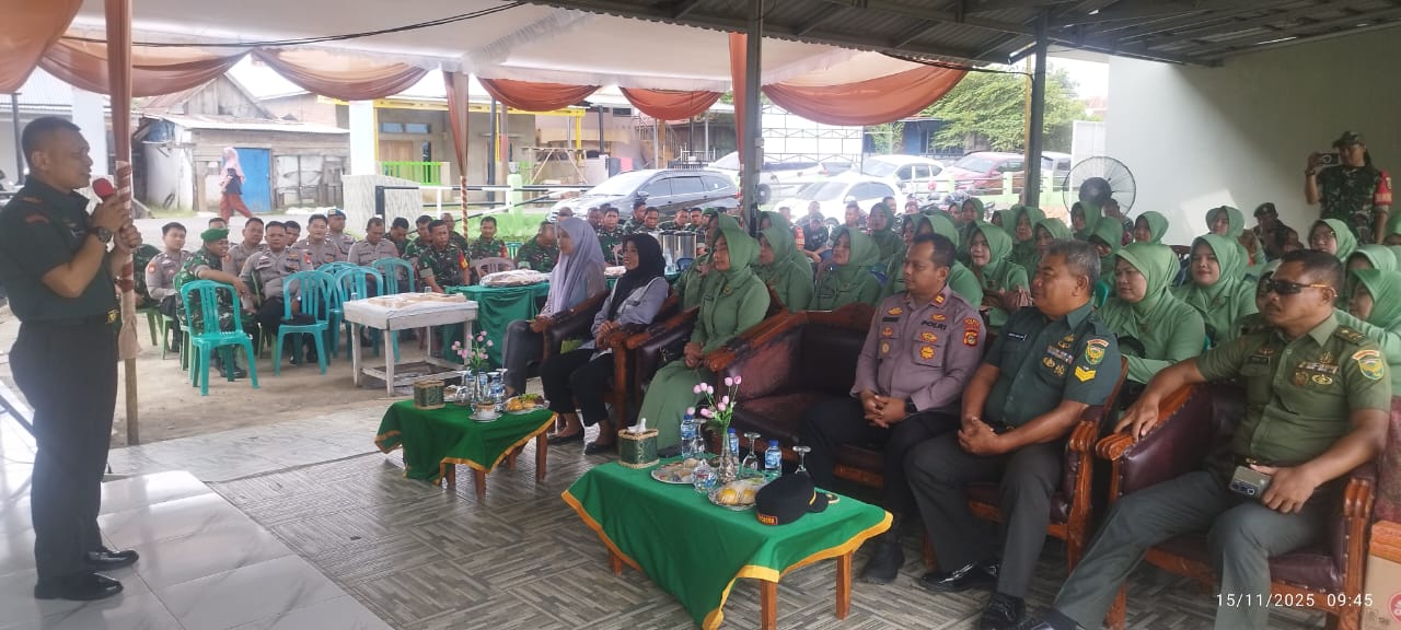 Polsek Pemulutan Ogan Ilir Hadiri Acara Purna Bakti Personel Koramil 402-12 Pemulutan