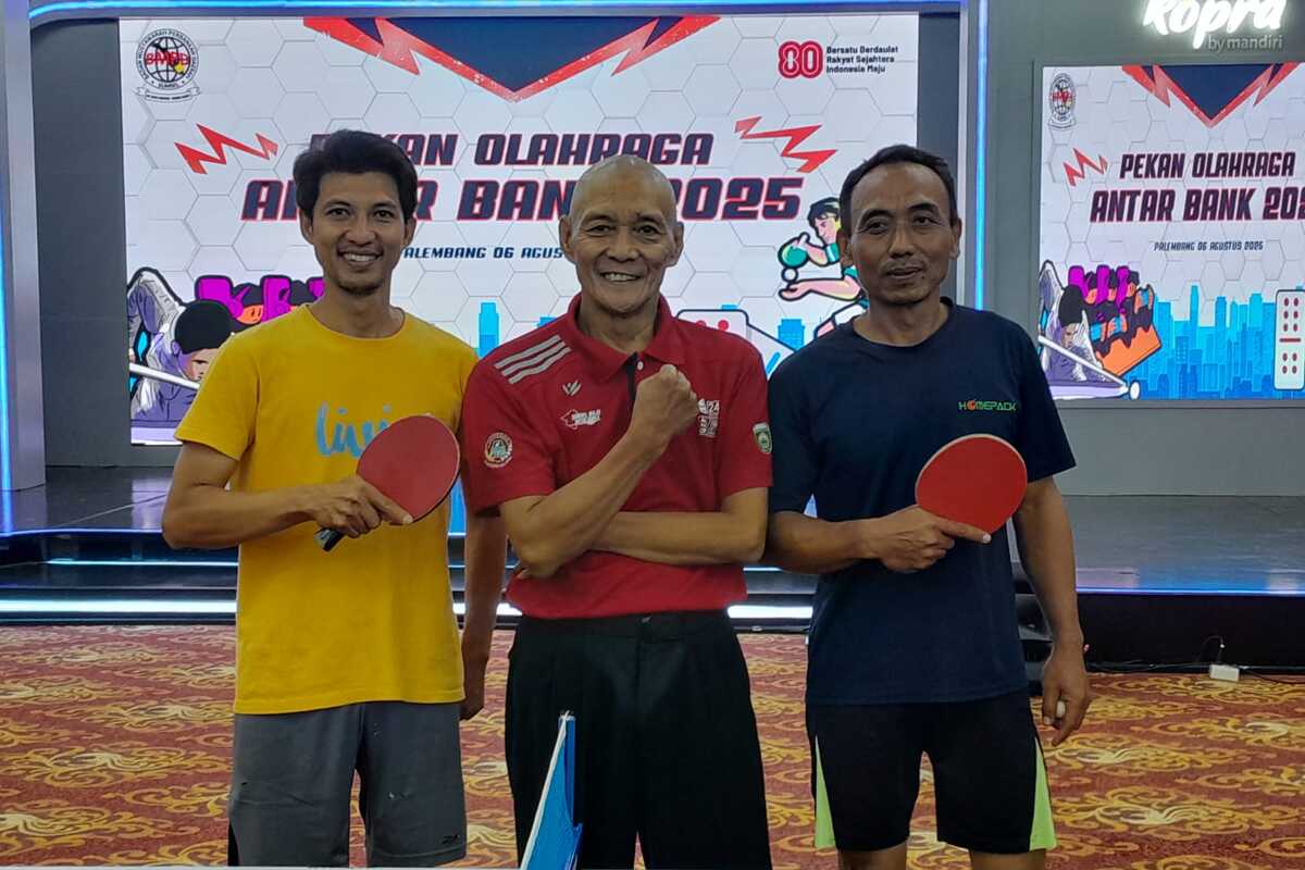 Bank Mandiri, Juara Umum Tenis Meja POR Bank Palembang 2025