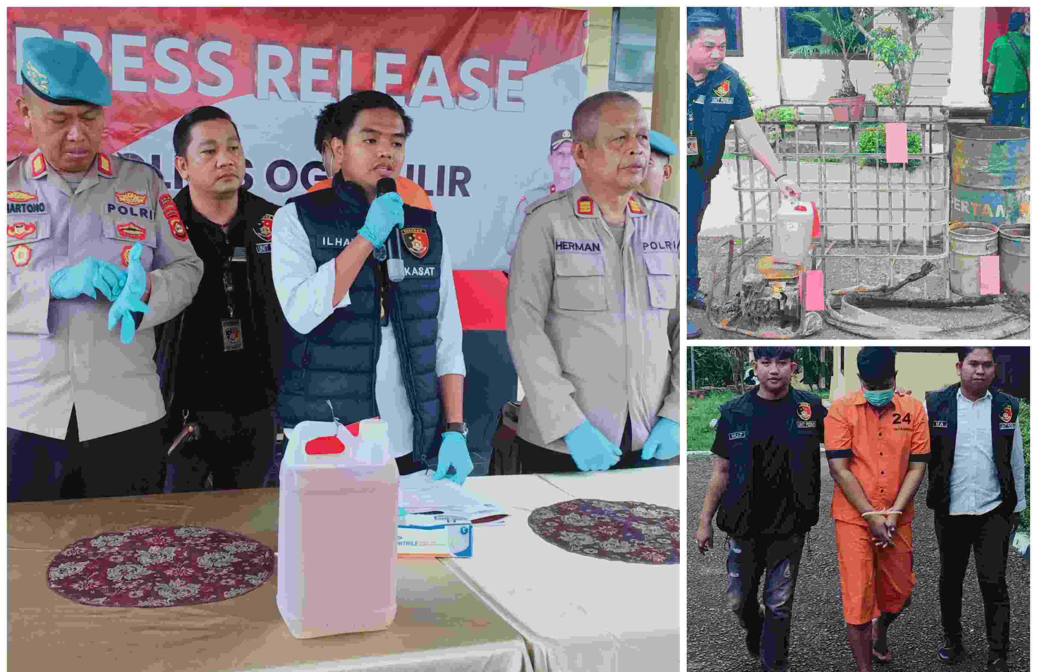 Ngaku Baru Satu Bulan Oplos BBM Ilegal di Ogan Ilir, Meledak dan Terbakar