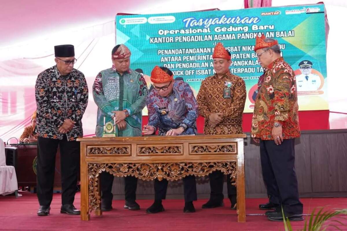 Gedung Pengadilan Agama Pangkalan Balai Diresmikan