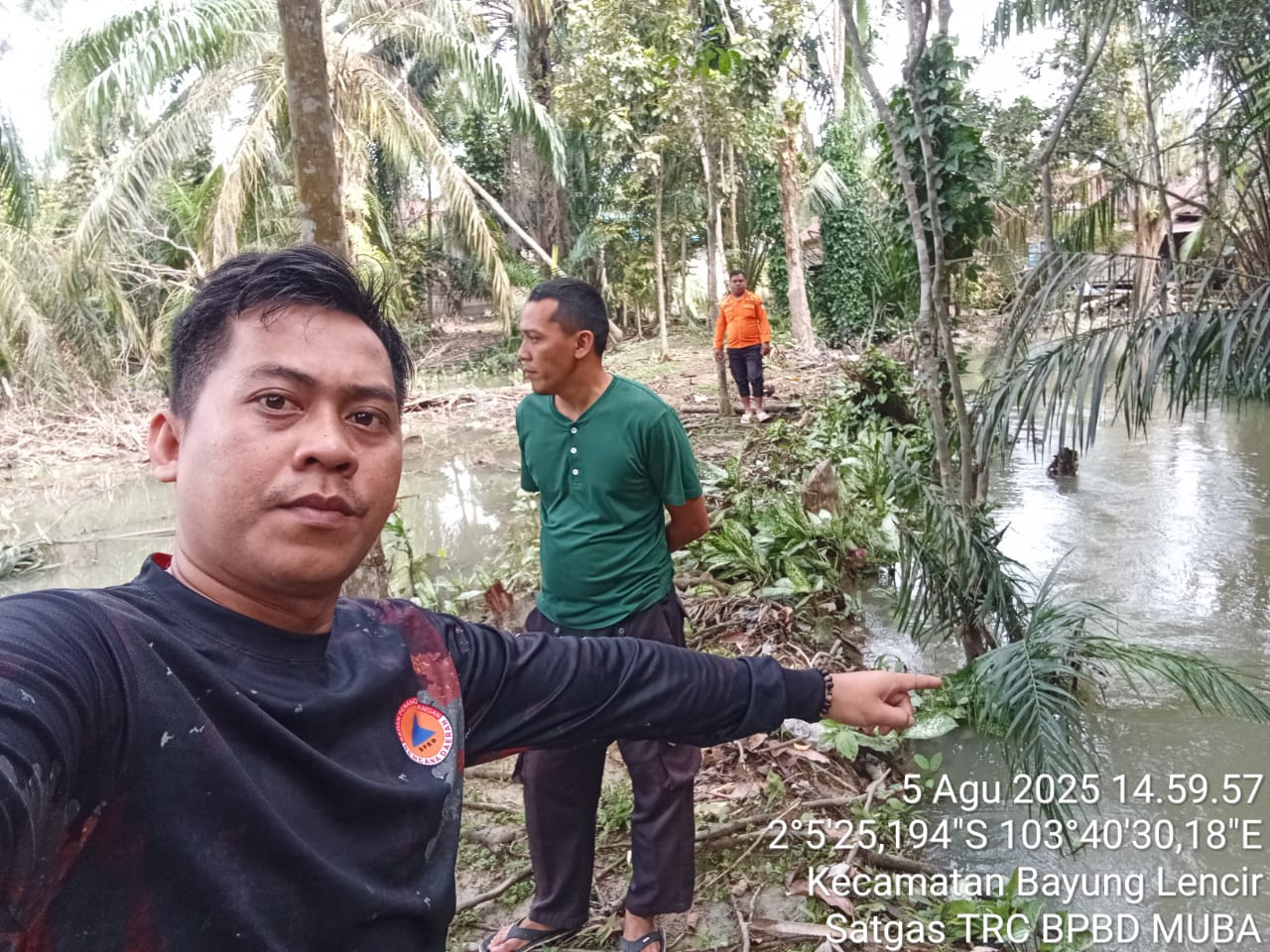 BPBD Muba Gerak Cepat Tangani Banjir di Bayung Lencir, Air Sudah Surut dan Aman