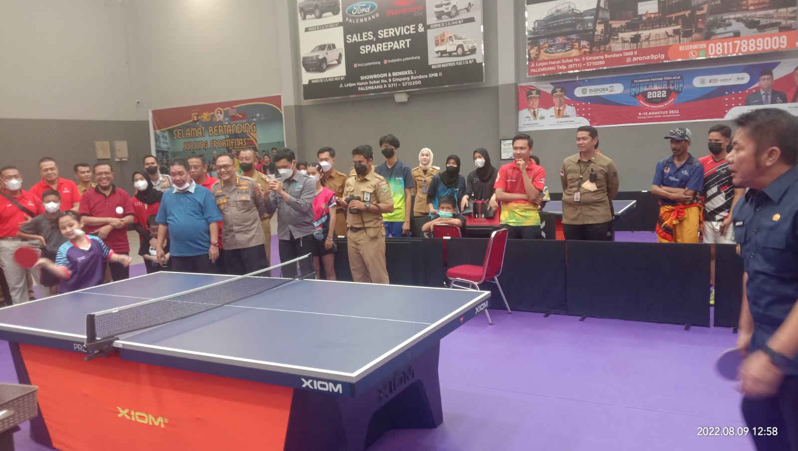 32 Ganda Tenis Meja U-50 Plus Bebas Berkompetisi di Turnamen Pitstop Table Tennis Center Palembang