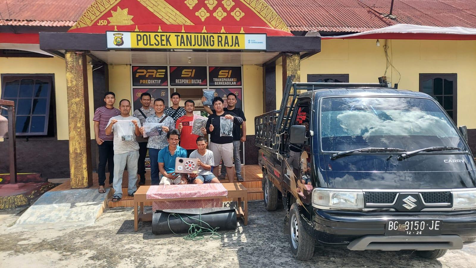 Pelaku Pencurian Mobil Ditangkap Di Rumah Istri Muda , Oleh Tim Rajawali Polsek Tanjung Raja