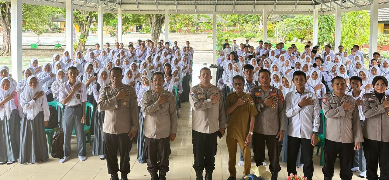 Siswa SMAN 1 Indralaya Utara Ikuti MPLS, Polres Ogan Ilir Berikan Materi Bahaya Perilaku Bullying