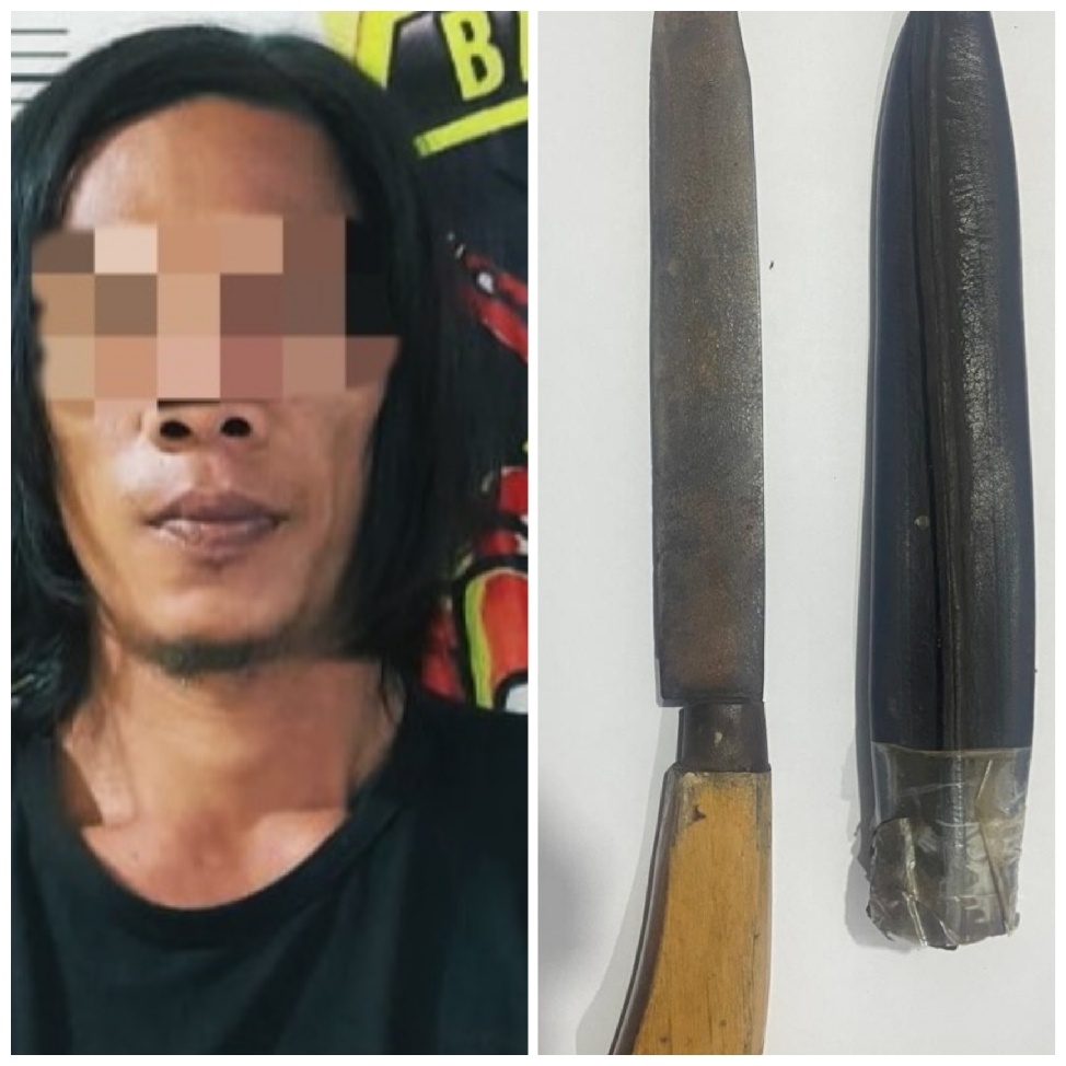 Bawa Sajam di Kebun  Karet DitangkapTim Rimau Polsek Tanjung Batu
