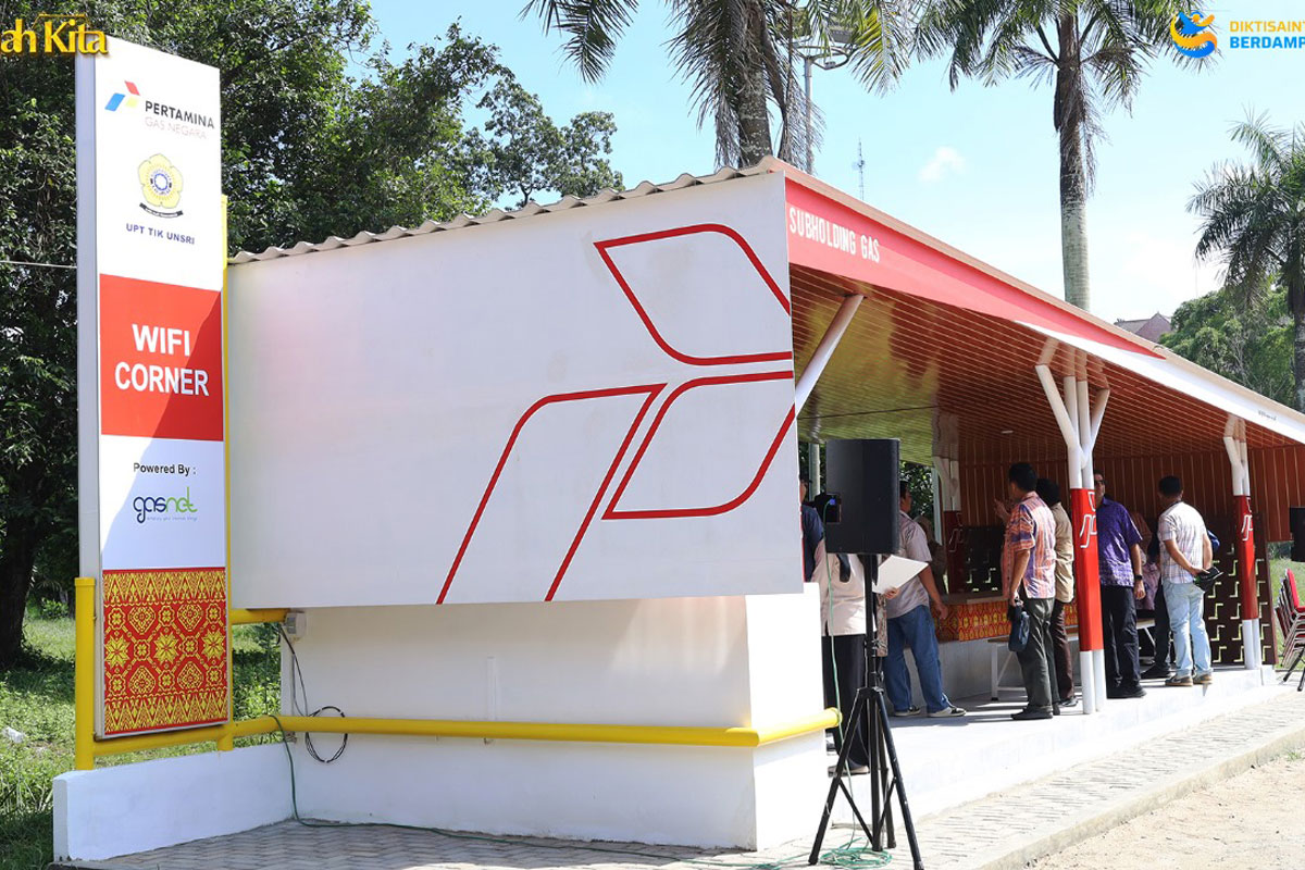 Unsri Punya WiFi Corner, Bantuan CSR PT PGN