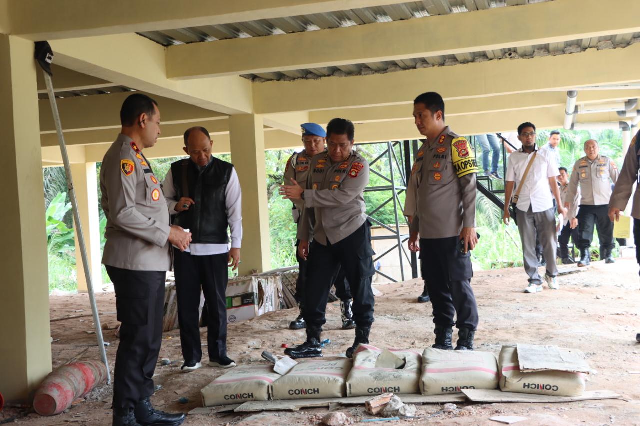 Wakapolda Sumsel Tinjau  Pembangunan Gedung SPKT Polres Ogan Ilir, Layak Jadi Percontohan 