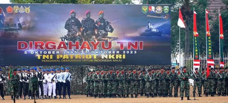 HUT TNI “Pengawal Demokrasi Untuk Indonesia”