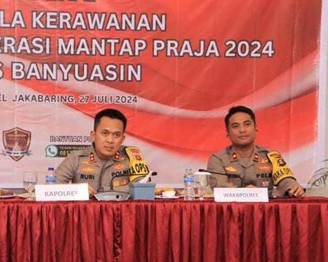 Kapolres Banyuasin Minta Segera Inventarisir Daerah Rawan