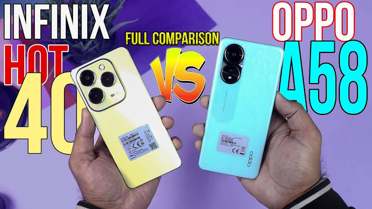 Infinix Hot 40 Pro Vs OPPO A58, Selisih Harga Rp 300 Ribu Mending Pilih Mana?