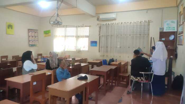 SMP-MTs di Palembang Bagi Rapor Siswa Kelas IX