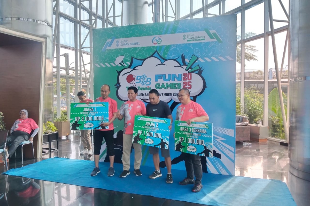 Ini Juara Fun Games Table Tennis Bank SumselBabel 2025