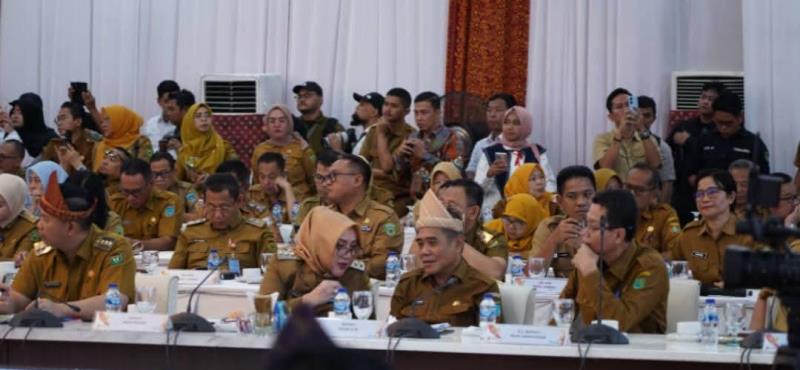 Wabup Ogan Ilir Hadiri Rakor Pengendalian Program Swasembada Pangan Nasional di Sumsel