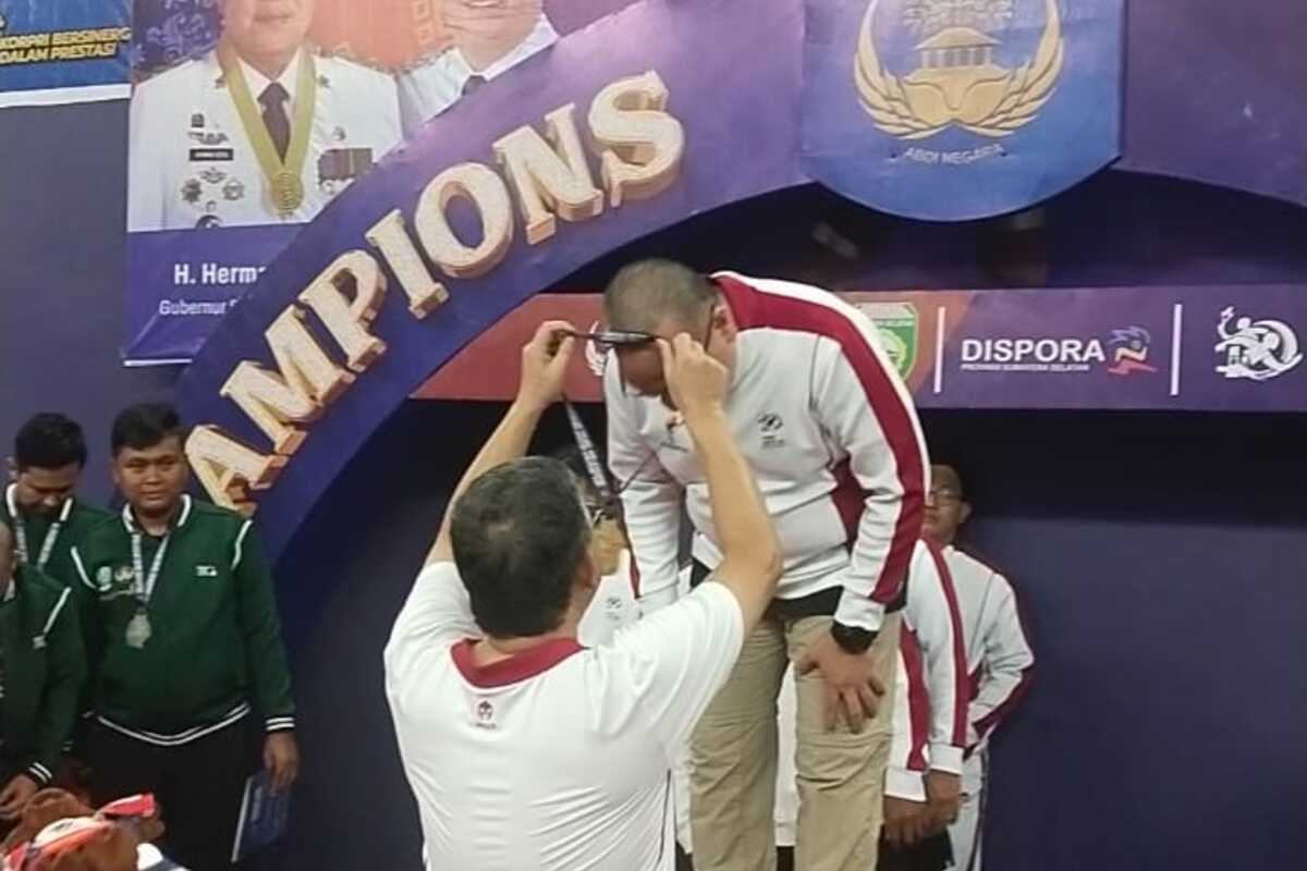 Tim Tenis Meja Kementan Raih Emas Nomor Beregu Eksekutif Pornas Korpri 2025