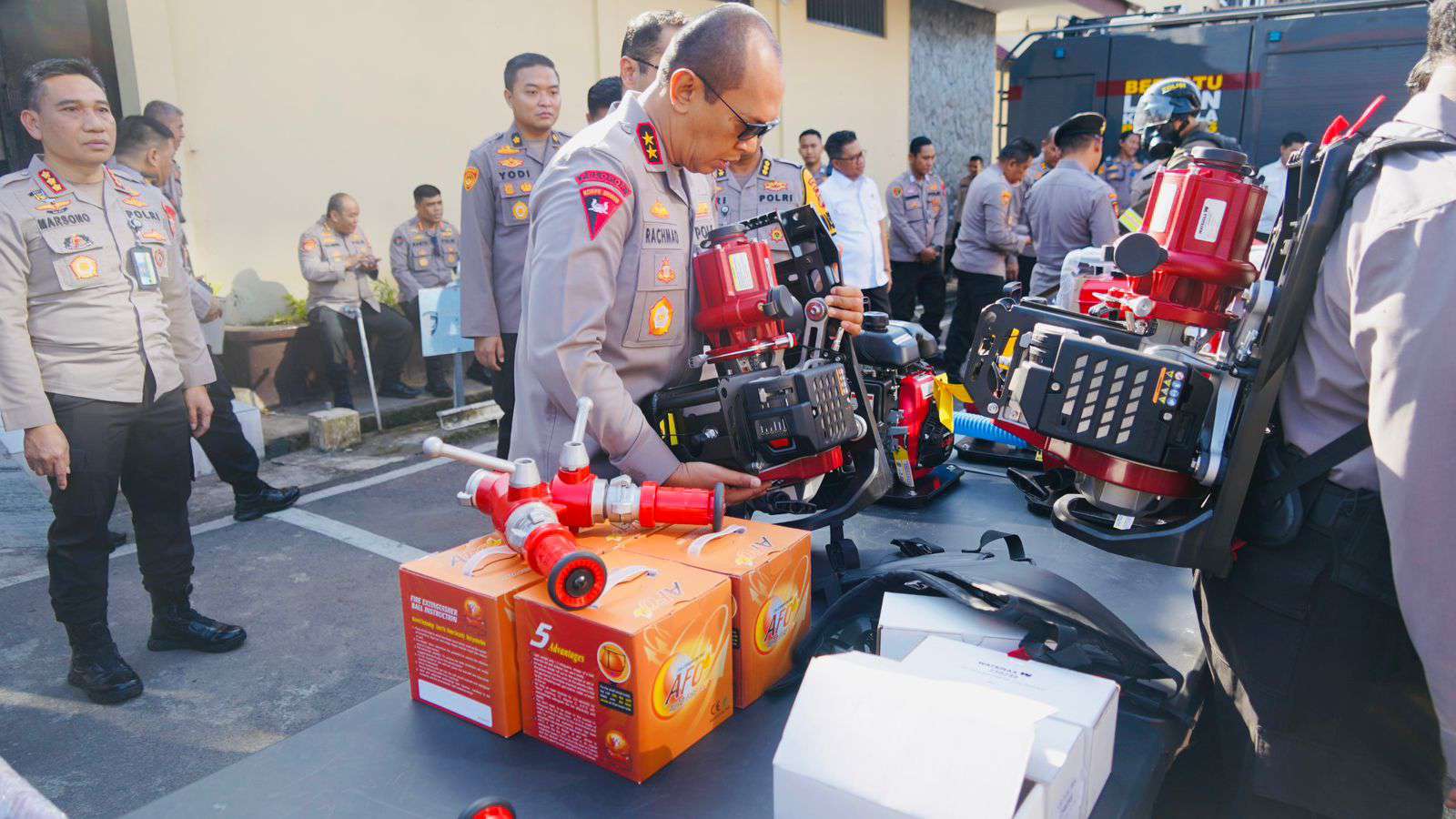 Hadapi Karhutla, Polda Sumsel Siapkan 34 Mesin Pompa, Mampu Jangkau 1500 Meter