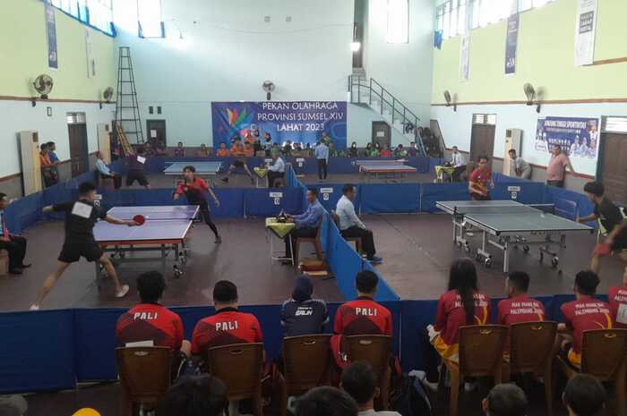 Tenis Meja Porprov Sumsel 2023 Dimulai, 12 Kabupaten Kota Berburu Medali