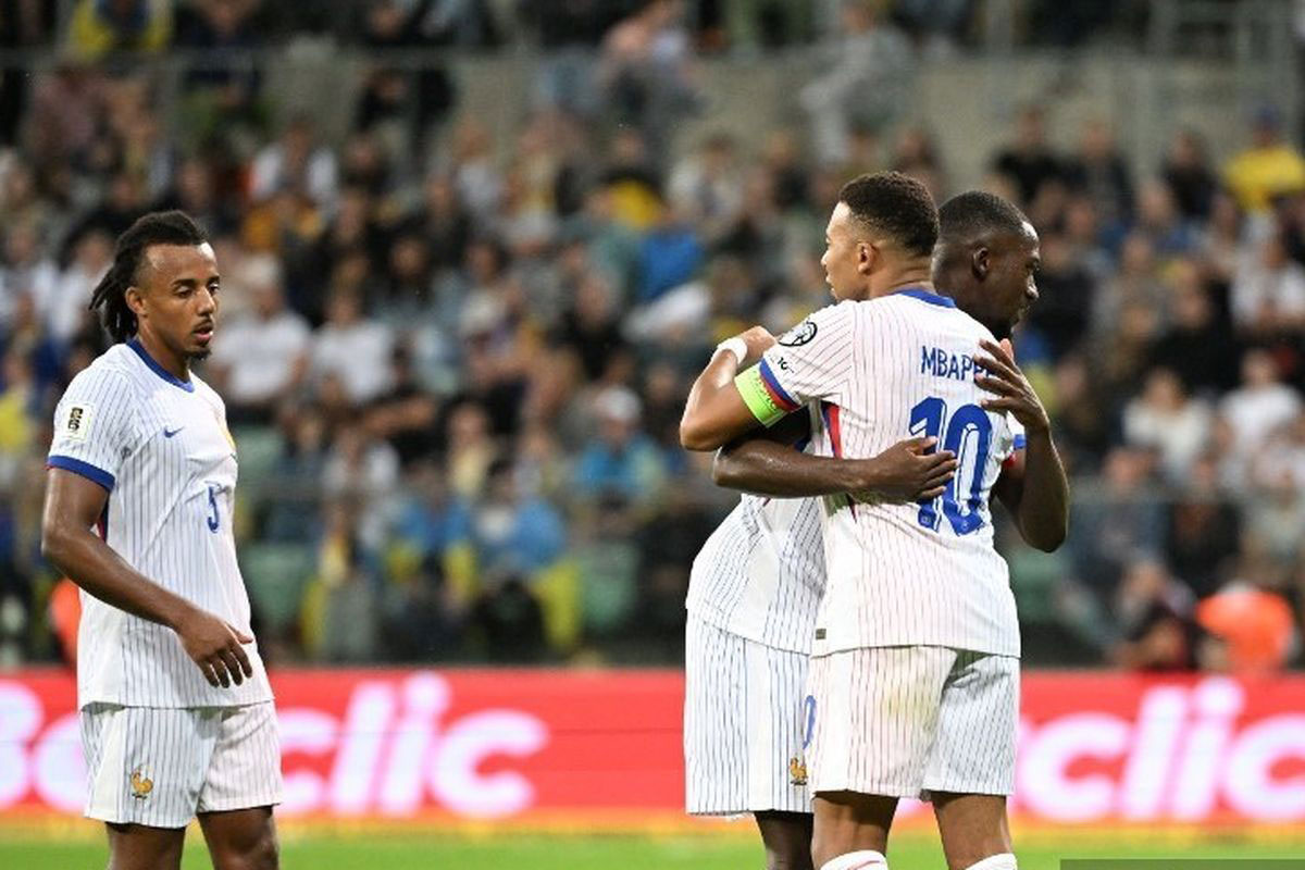 Kualifikasi Piala Dunia 2026 Grup D - Prancis Bangga Tumbangkan Ukraina 2-0