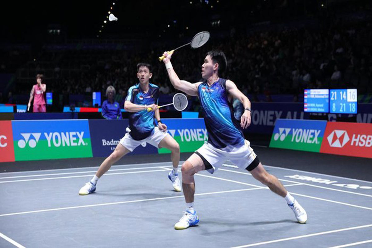 Raymond/Joaquin Satu-satunya Wakil Indonesia Tembus Semifinal All England 2026