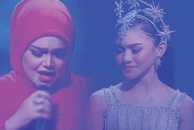Duet Fenomenal Sri Devi Bersama Siti Nurhaliza, Lagu Batanghari Sembilan dan Pempek Lenjer Membahana 