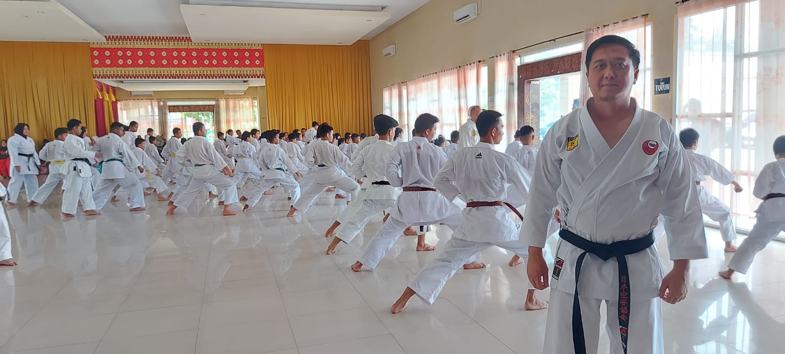 Ratusan Karateka INKADO Sumsel Ikuti Ujian Kenaikan Sabuk