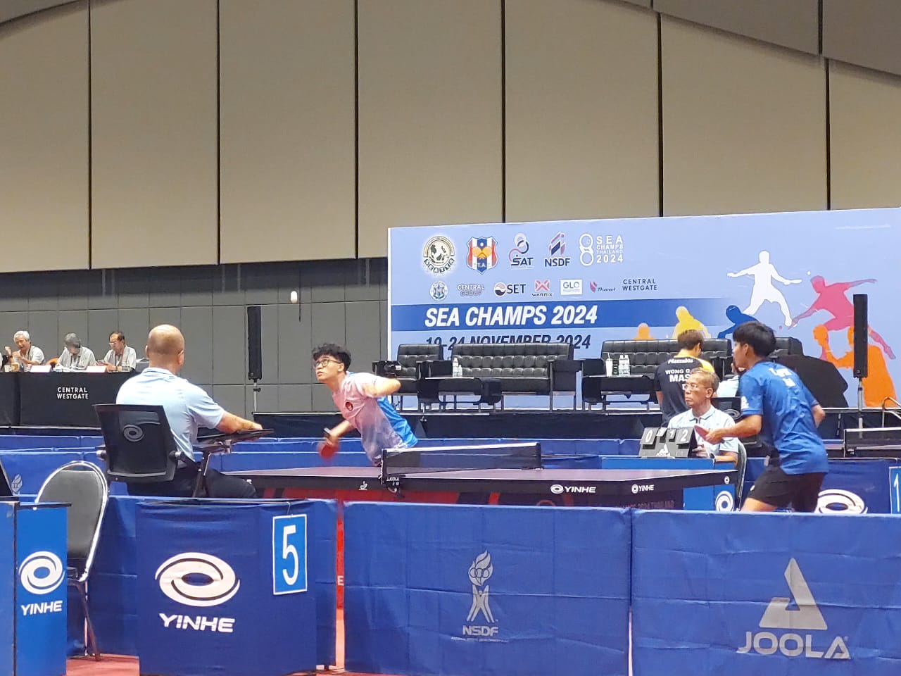 SEA Champs Thailand Table Tennis 2024 - Rafanael Sumbang Poin Pertama untuk Indonesia