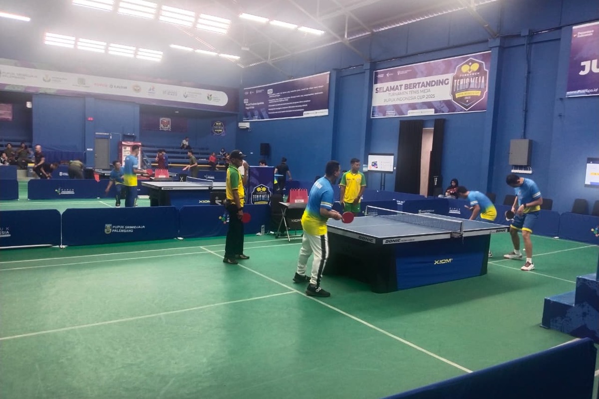Turnamen Tenis Meja Pupuk Indonesia Cup 2025 Pertandingkan Babak Lanjutan Penyisihan