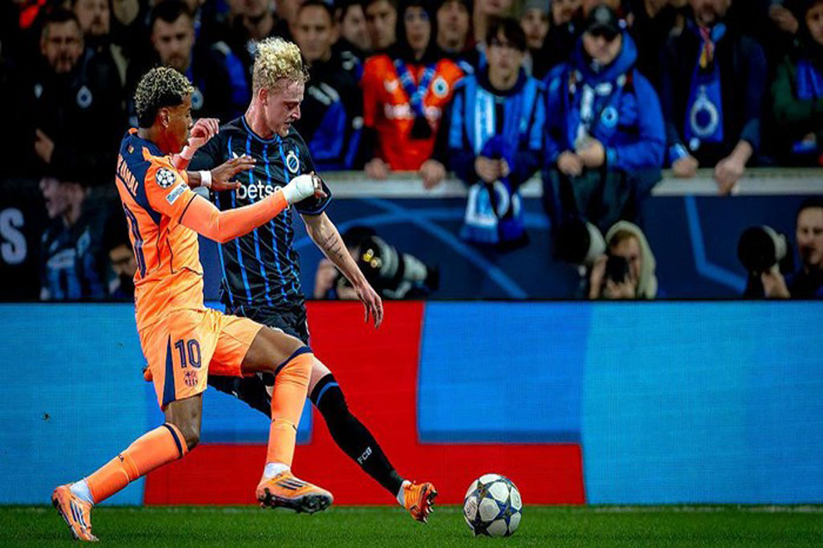 Liga Champions 2025-2026 - Drama 6 Gol Tercipta, Barcelona Nyaris Kalah dari Club Brugge