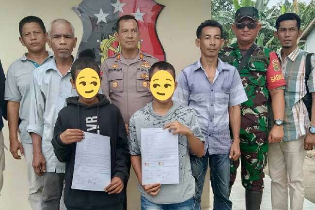 Perkelahian ABG di Kayuagung Viral, Kades Turun Tangan, Didamaikan di Kantor Polsek 