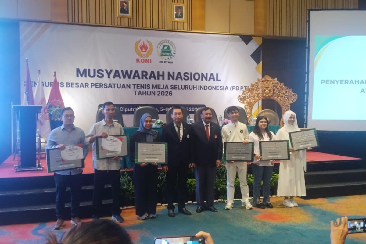 Munas, PB PTMSI Berikan Penghargaan Atlet-Pelatih Berprestasi