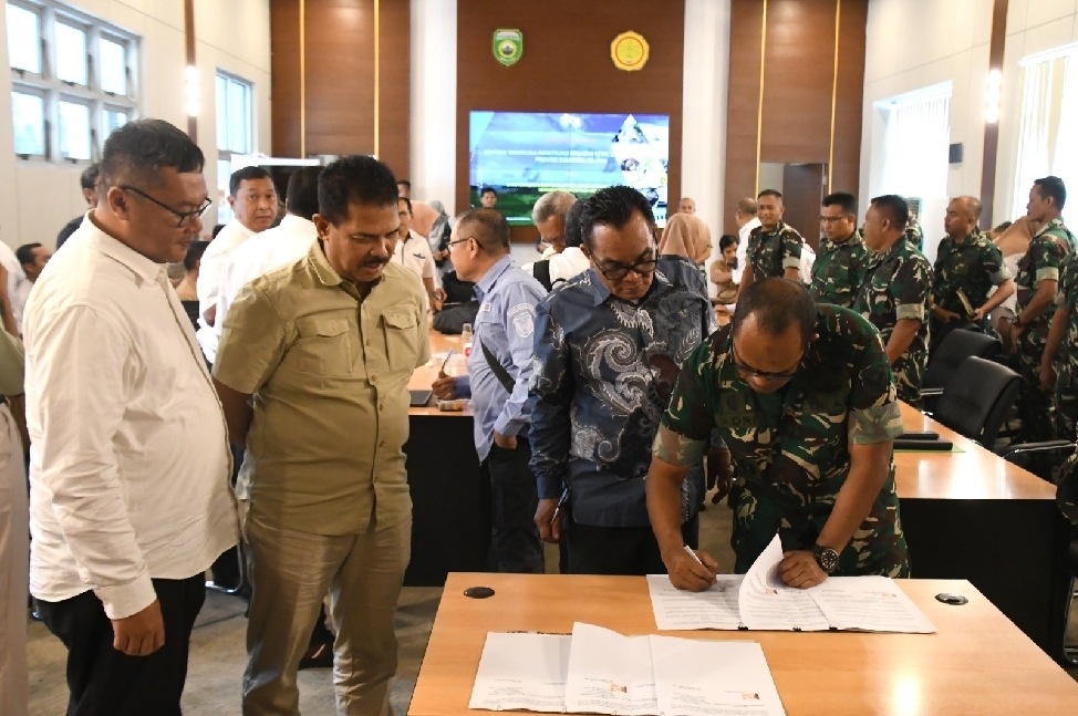 Danrem 044/Gapo Ikuti Rakor Cetak Sawah dan Optimasi Lahan  Sumsel