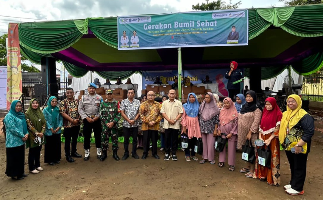  Semarak HKN Ke-61 Di Ogan Ilir, Di Pusatkan Desa Teluk Kecapi Puskesmas Pemulutan