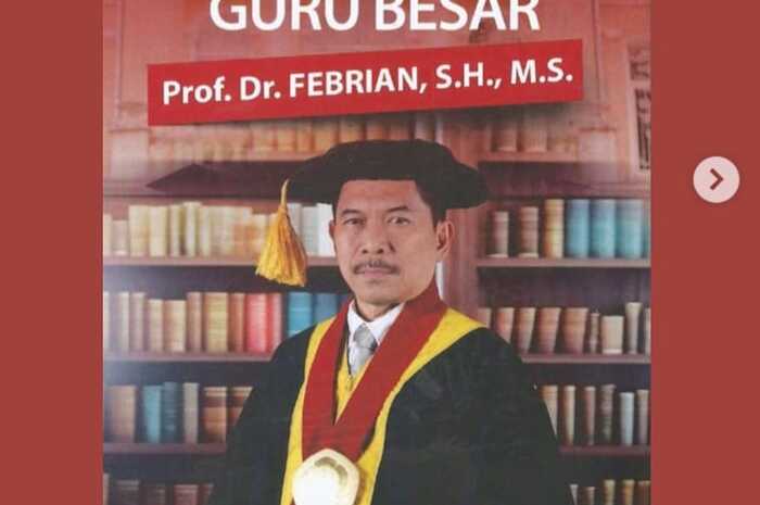 Dekan FH Unsri Jadi Guru Besar, Pengukuhan Sabtu 7 Oktober 2023