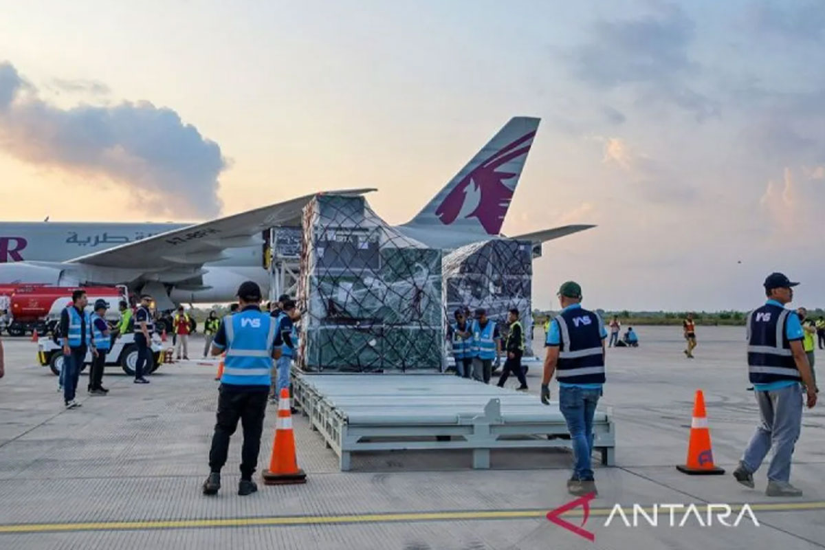 Logistik MotoGP Tiba di Bandara Internasional Lombok