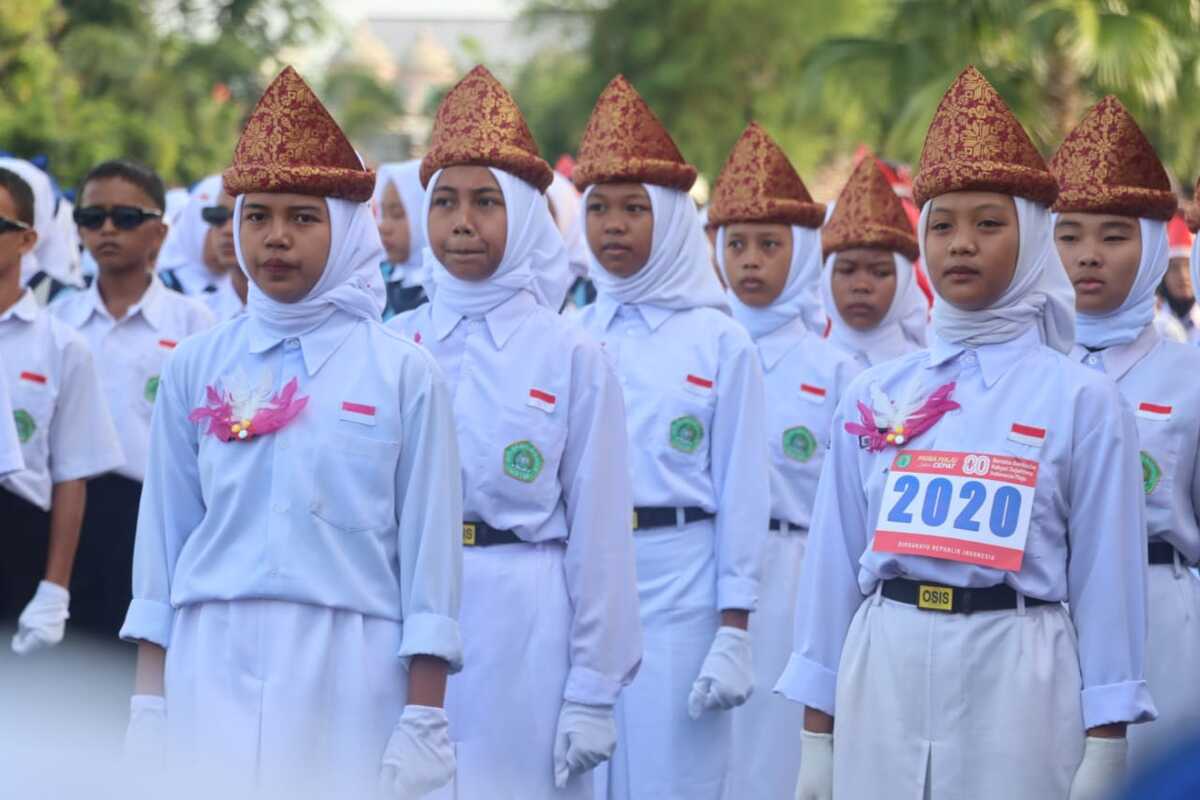 Wabup Muba Buka Lomba Gerak Jalan, 96 Regu Unjuk Gigi