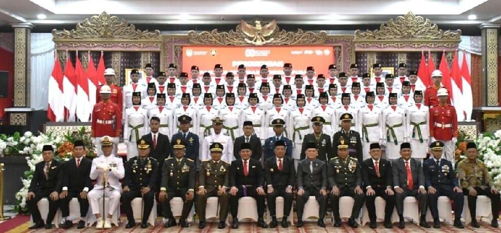 Paskibraka Provinsi Sumsel Tahun 2025 Dikukuhkan
