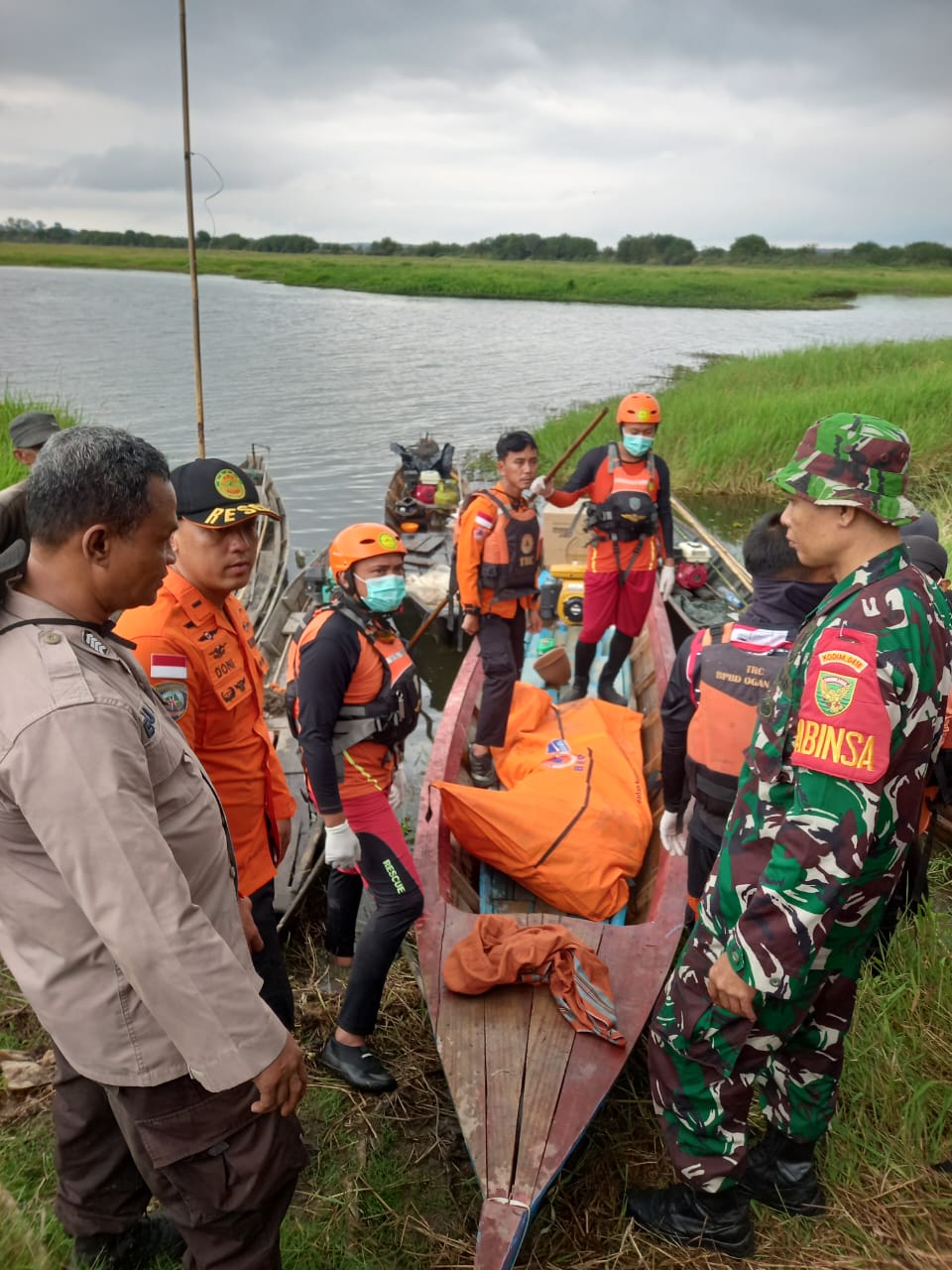 Warga Palembang  Tenggelam  di Sungai Kelekar Burai Ogan Ilir  Ditemukan Sudah  Tidak  Bernyawa