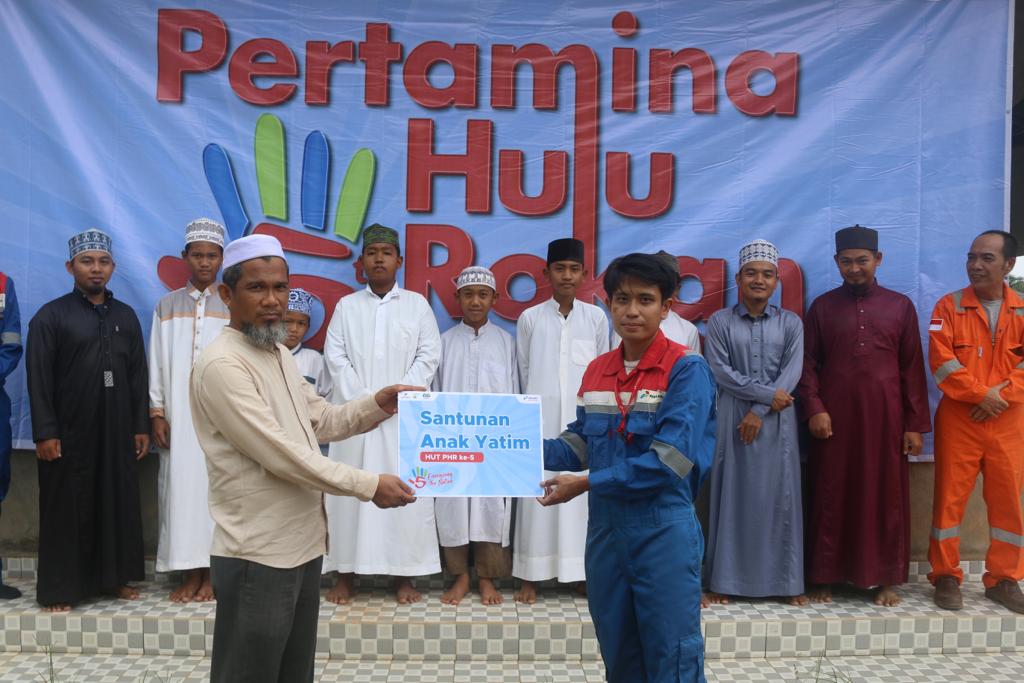 HUT PHR Zona 4, Pertamina Beri Santunan Pada 300 Anak Yatim