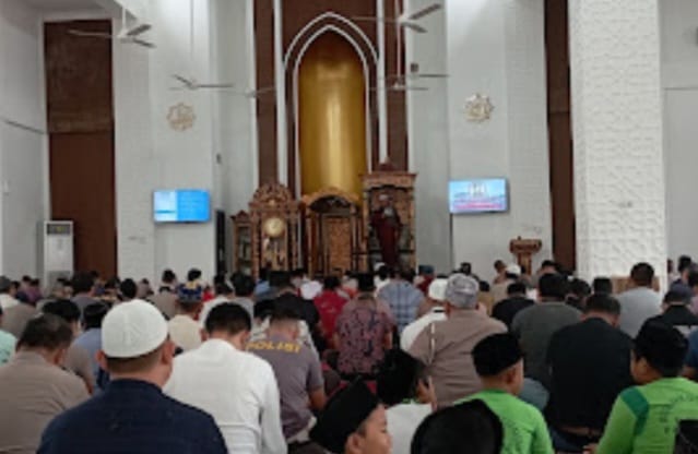 Diambil dari Nama Pejuang, Masjid di Mapolrestabes Palembang Laksanakan Salat Iduladha 1444 H