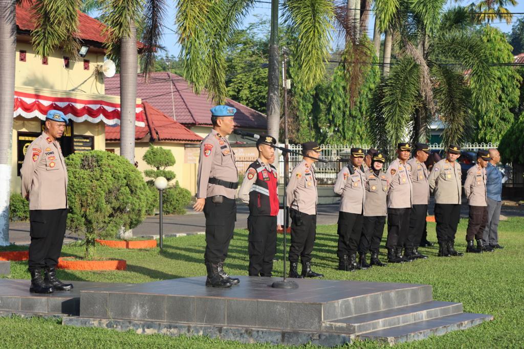 Personil Polres Ogan Ilir Ikuti Kegiatan Pencegahan Penyimpangan Pelanggaran 